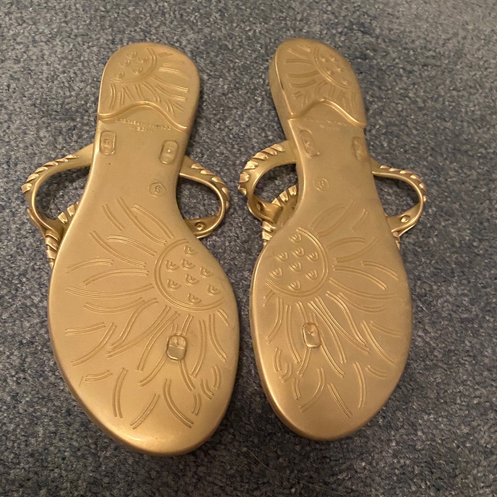 Jack Rogers Metallic Gold Georgica Sandals View 2